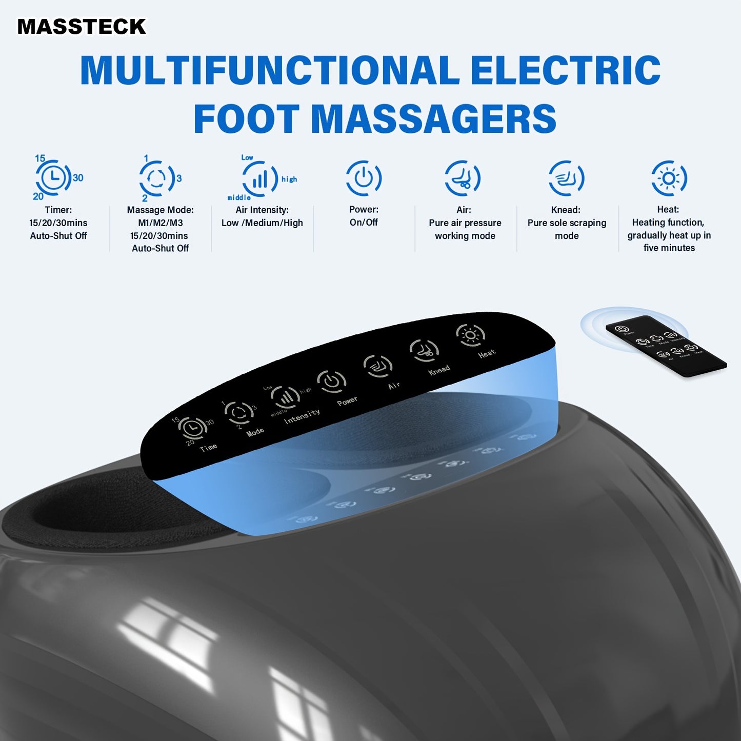 Relaxation Pro Foot Massager – Shiatsu Deep Kneading Machine with Heat, Relief for Tired Muscles and Plantar Fasciitis, Fits Up to Men’s Size 13, Ergonomic Design