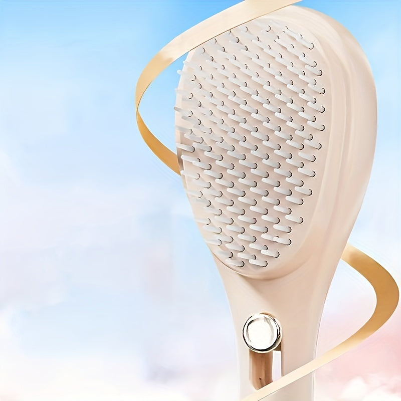 Portable Retractable Comb for Hair Care - Non-Electric, Anti-Static, Gentle on Hair, Easy Hair Removal for Home Beauty