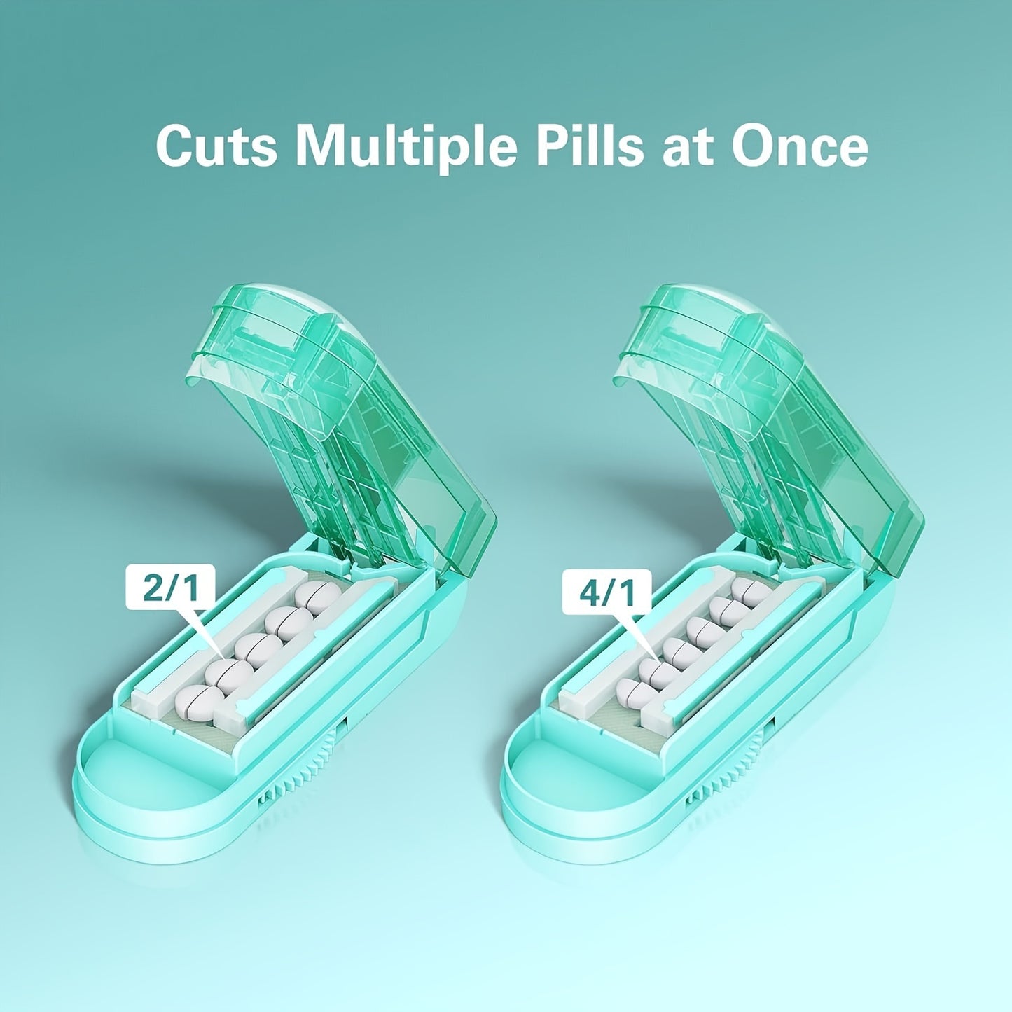 Ultra-Convenient Portable Pill Cutter – Effortlessly Splits Pills in Seconds, Accurate for Any Size, Time-Saving Medicine Organizer, Compact and Travel-Ready