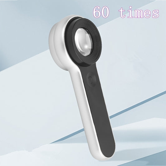 60x High-Definition Magnifying Glass - Compact and Portable with Enhanced Clarity for Jewelry Inspection