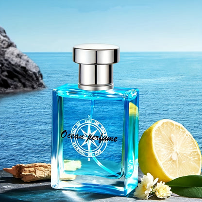 Ocean Pheromones Men's Cologne 50ml - Fresh & Natural Scent, Long-Lasting Eau de Toilette Spray, Ideal for Dating and Parties, 1.7 Fl Oz