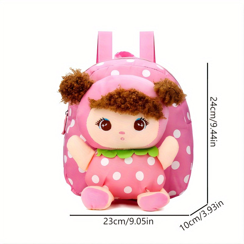 Cute Cartoon Canvas Backpack for Children Ages 3-6 - Kids School Bag, Kindergarten Backpack