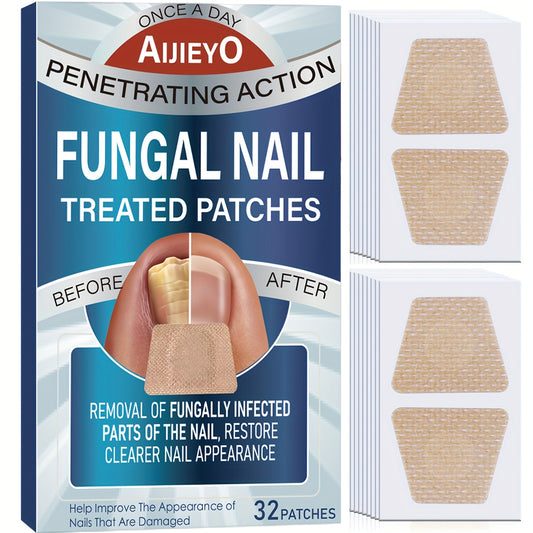 32pc Extra Strength Toenail Fungus Miracle Patches – Rapid Healing for Damaged Nails, Brighten and Renew Discolored Nails with Long-Lasting Results