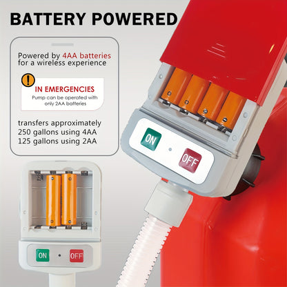 Battery-Powered Automotive Nozzle Fuel Pump – Compact and Portable Design for Easy Refueling