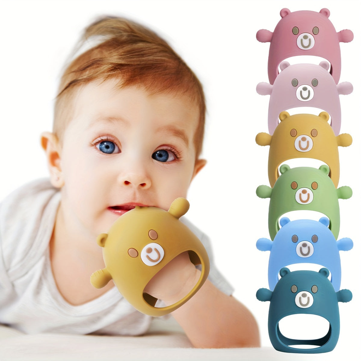 TYRY.HU Silicone Anti-Drop Teething Toy for Babies 236.22inch+ - Soft Pacifier for Sucking and Breastfeeding, Perfect Gift for Christmas, Halloween, Thanksgiving