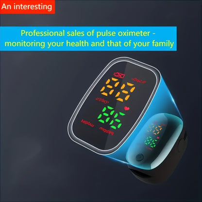 Fingertip Pulse Oximeter - Blood Oxygen Saturation Monitor (SpO2) with Pulse Rate and Bar Graph - Portable Digital LED Display (Batteries Not Included)