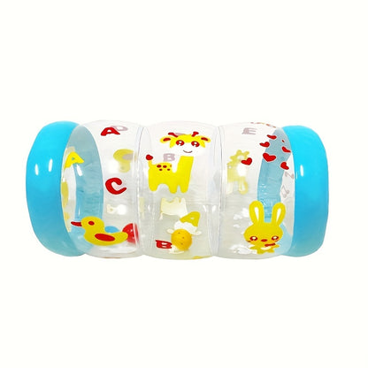 Funny Cute Animal Crawling Activity Roller - Toy with Rattle and Ball for Home and Travel Use