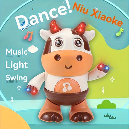 Interactive Singing and Dancing Cow Robot Toy - Music and Lights, Perfect Christmas or Halloween Gift for Boys and Girls