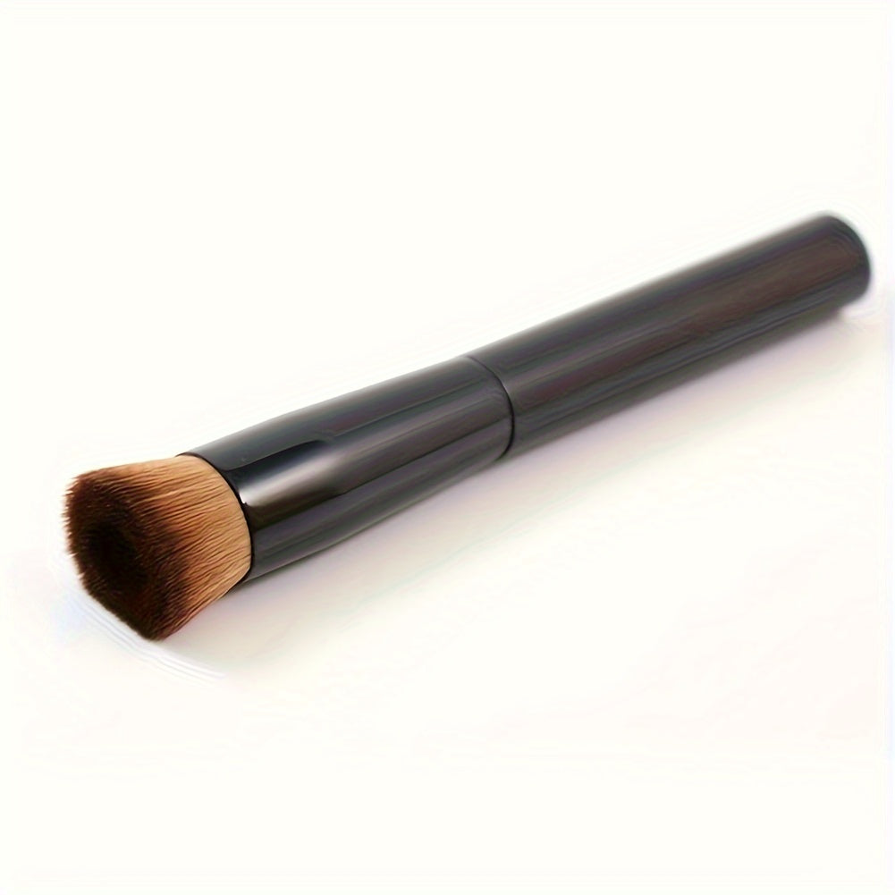 Flat Top Foundation Brush – Makeup Brush for Blending Liquid, Cream, and Powder Cosmetics, Ideal for Buffing, Stippling, and  Concealing