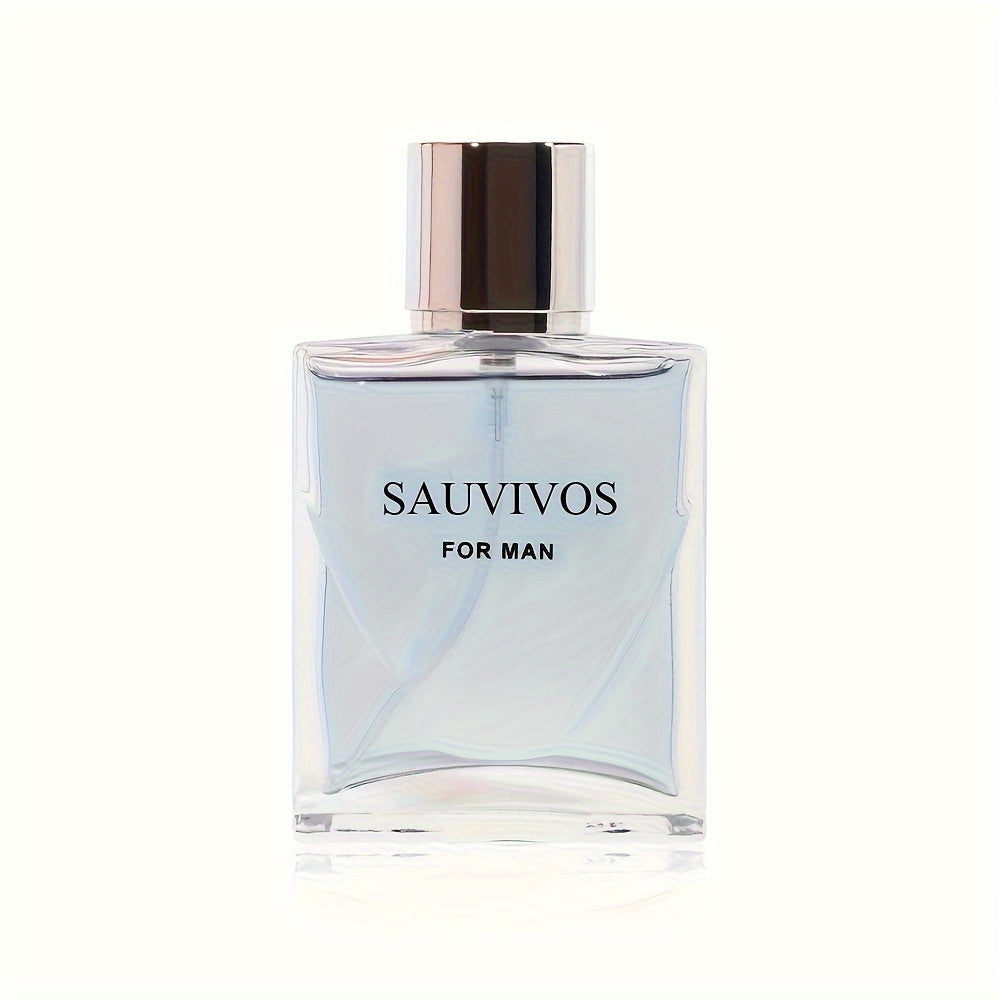 60ml Seductive Eau De Parfum for Men - Long-Lasting Lemon, Prickly Ash & Cedar Wood Fragrance, Perfect for Dating, Daily Use, and Christmas Gift