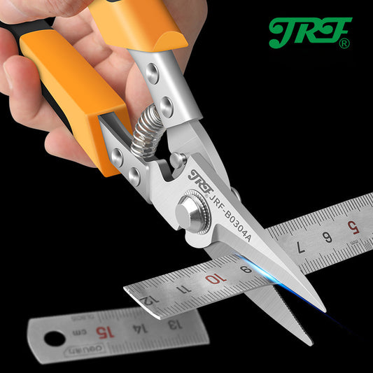 Heavy-Duty Stainless Steel Industrial Shears – Precise Cutting for Metal, PVC, Tin, Ergonomic Grip, Rust-Resistant, Ideal for Professional & DIY Projects