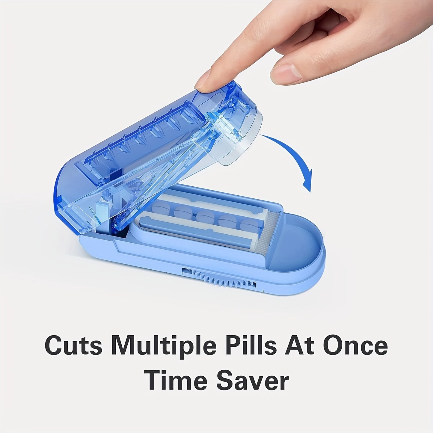 Ultra-Convenient Portable Pill Cutter – Effortlessly Splits Pills in Seconds, Accurate for Any Size, Time-Saving Medicine Organizer, Compact and Travel-Ready