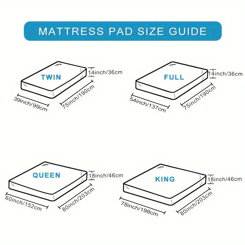 Ultimate Cooling Mattress Pad – Premium Quilted Pillow Top, Luxuriously Fluffy and Ultra-Breathable with Secure 14-18 Deep Pocket Cover – Enhanced Sleep Comfort, 1pc