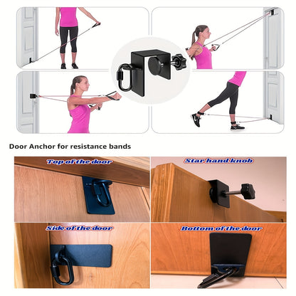 Heavy-Duty Iron Workout Door Anchor – Resistance Band Attachment for Body Strength Training, Durable & Sturdy Fitness Equipment for Home Gym