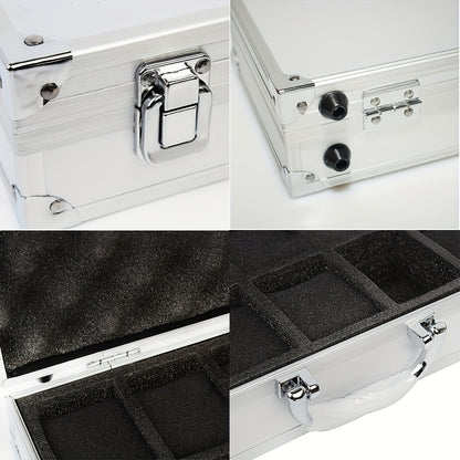 10/18 Slot Aluminum Alloy Watch Storage Box for Men - Portable Collector and Display Case, Ideal Gift Box for Watches