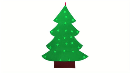 Build Your Own Christmas Tree Felt Toy - Fun & Educational for Infants and Toddlers to Improve Hand Flexibility - Great for Christmas, Halloween and Thanksgiving Gifts