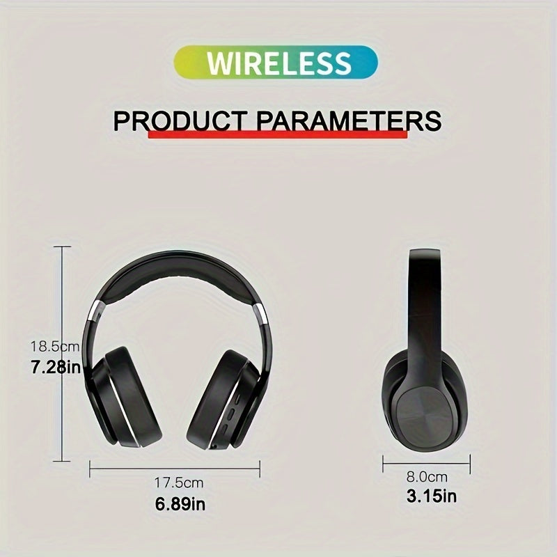 All-Day Wireless Headphones - 3-in-1 Versatility, Over-Ear Comfort, and Crystal-Clear Sound