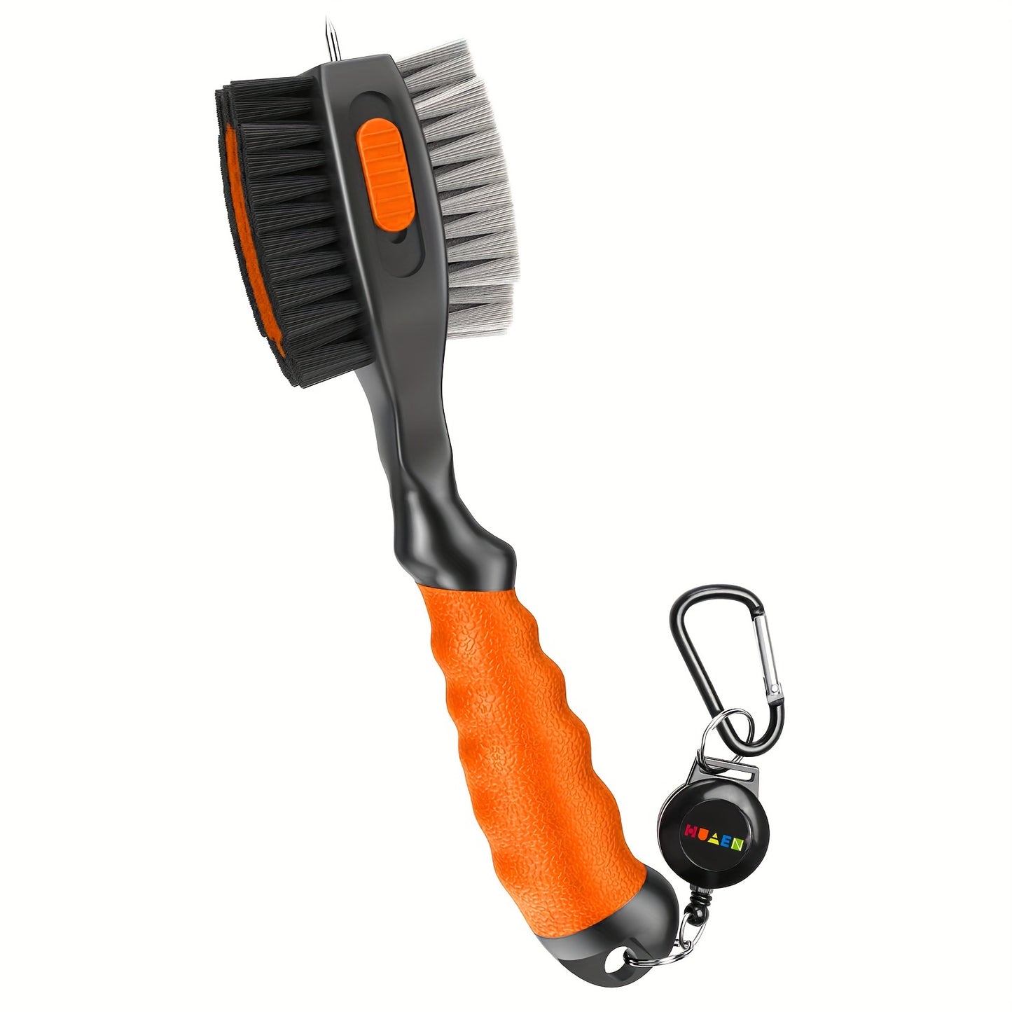 Magnetic Golf Club Cleaning Brush and Groove Cleaner with Keychain - Essential Golf Accessory