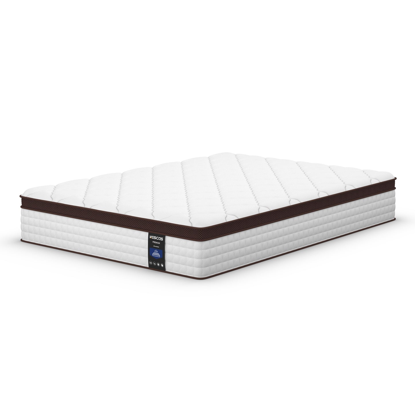 Hybrid Euro Top Mattress – Innersprings and Memory Foam, 8"/10"/12"/14" Options, Mattress in a Box, Twin/Full/Queen Sizes Available