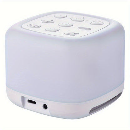 40 Soothing Sounds Sleep Sound Machine - Rechargeable Portable with 7-Color Night Light and Wireless Speaker