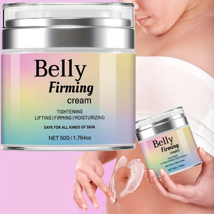 Belly Firming Cream (1.764oz) – Skin Tightening and Moisturizing Lotion with Jojoba Oil and Vitamin E, Safe for All Skin Types