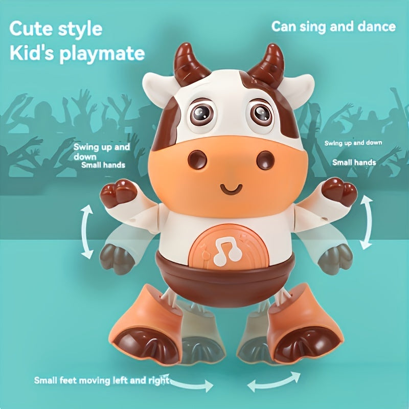 Interactive Singing and Dancing Cow Robot Toy - Music and Lights, Perfect Christmas or Halloween Gift for Boys and Girls