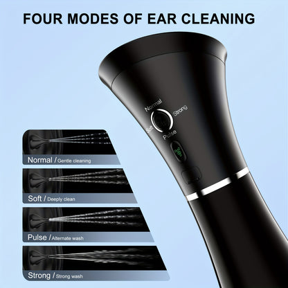 Advanced Ear Cleaning System - Water-Powered Irrigation Flusher for Safe, Effective Wax Removal - Gentle, Easy to Use with Enhanced Visibility