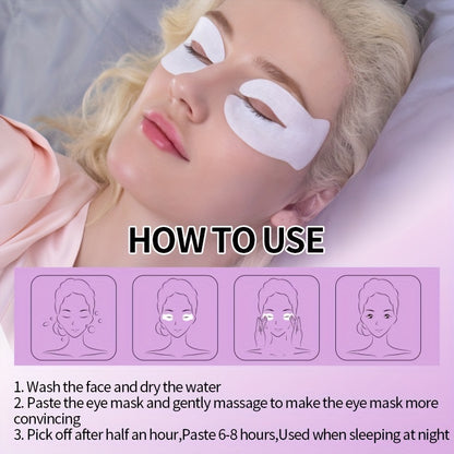 Circulating Shape Night Sleeping Eye Mask - Moisturizing, Pore Refining, and Firming Under Eye Skin, Natural Ingredients for Fine Lines, Eye Bags, and Dark Circles