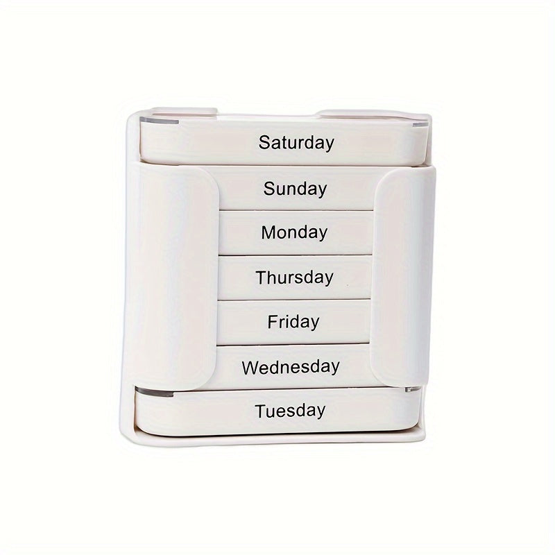 VANYARLIFE 7-Day Pill Organizer with AM/PM Compartments - Lightweight, BPA-Free Plastic, Ideal for Fish Oil & Vitamins