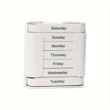 VANYARLIFE 7-Day Pill Organizer with AM/PM Compartments - Lightweight, BPA-Free Plastic, Ideal for Fish Oil & Vitamins