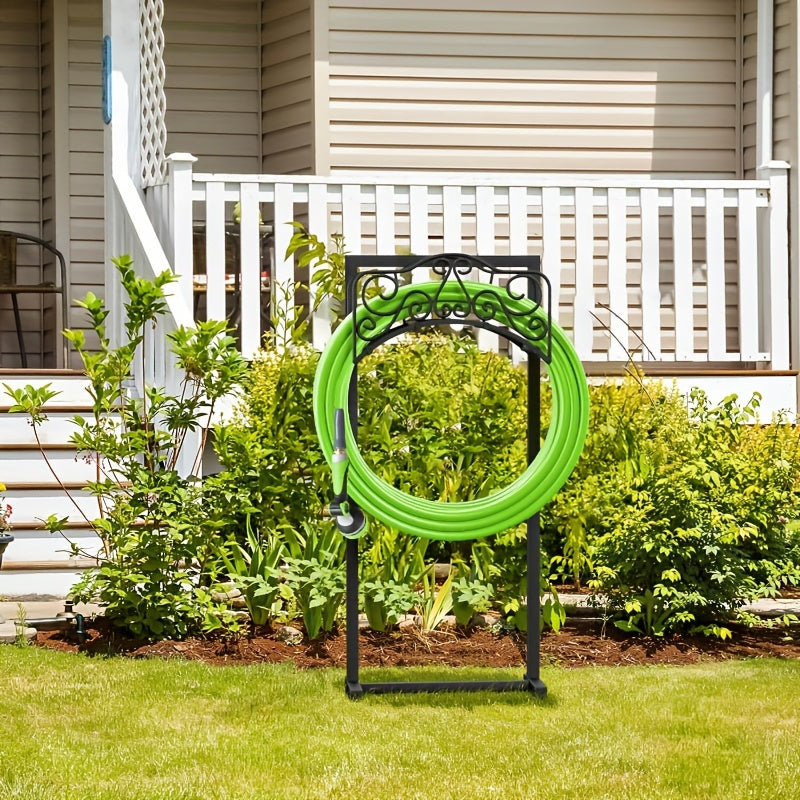 Garden Hose Holder Freestanding – Upgraded Heavy Duty Detachable Hose Stand for Outdoor Lawn Use