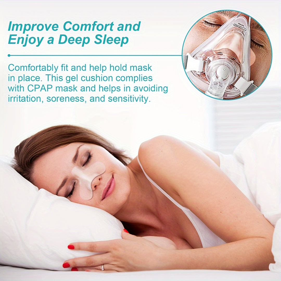 5PCS CPAP Mask Comfort Pads – Gel Nasal Cushions for Enhanced Seal and Breathability, Fits Most Sleep Apnea Machines