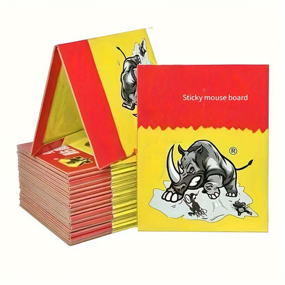 10-20pcs Rhino Mouse Stickers - Strong, Thickened for Effective Mouse Extermination in Homes and Restaurants