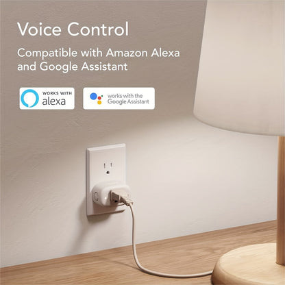 Nooie NSP01 WiFi Smart Plug 4/8/16pcs Set - Voice Control, Timer, Child Safety Lock, Compatible with Alexa & Google Home, 2.4G, 10Amp, Easy Setup, Space-Saving Design