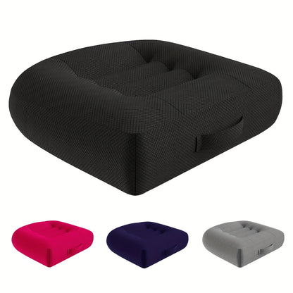 Memory Foam Seat Cushion - For Office Chair, Desk Chair, Car, Truck, Wheelchair - All Season Portable Cushion with Medium Soft Firmness, Machine Washable Polyester Cover