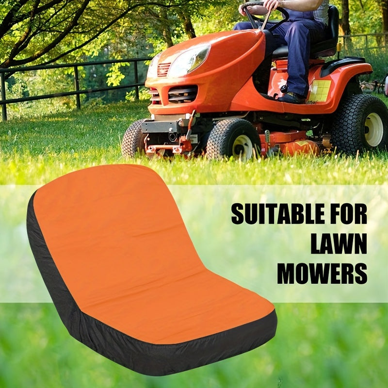 Fit Riding Lawn Mower Seat Cover – Durable Fabric, Compatible with John Deere, Craftsman, Cub Cadet, Kubota – Orange