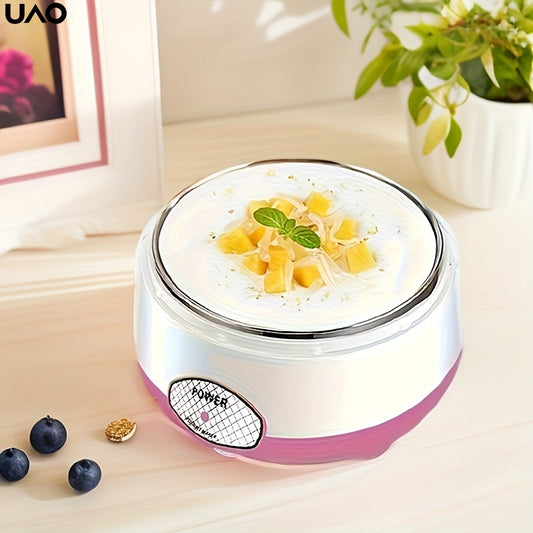 Effortless Automatic Yogurt Maker Machine - Compact and Multifunctional with One-Touch Operation for Yogurt, Natto and More - Ideal for Individual Servings