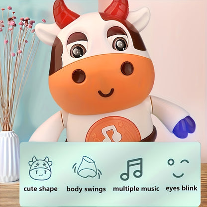 Interactive Singing and Dancing Cow Robot Toy - Music and Lights, Perfect Christmas or Halloween Gift for Boys and Girls