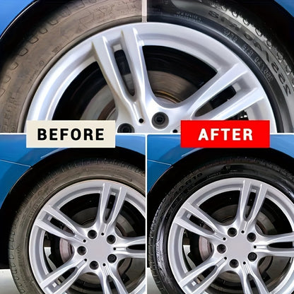 100g Tire Shine and Protective Wax - Multi-Functional Wheel Care Coating Paste for Cars, Motorcycles, Bicycles - Durable, Plant-Based Formula Prevents Cracks, Whitening, Scratches, Suitable for All Vehicle Models