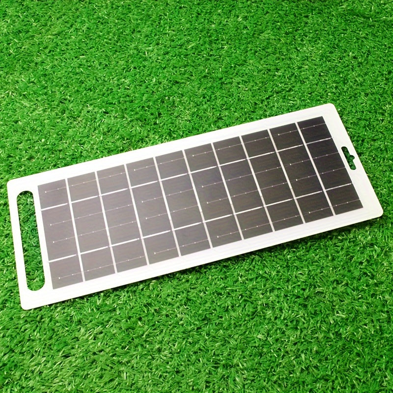 Portable Solar Panel Charger with USB - Durable Solar Power Supply for Outdoor Camping | Charges Phone, Tablet, Power Bank, Wireless Earphones, Fan, Emergency Light, Speaker