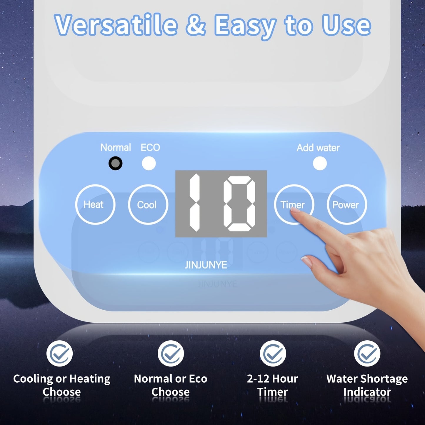 Single Size Bed Cooling System - Waterbed Mattress with Cooling and Heating Function, Ideal for Hot Sleepers and Night Sweats - 63 x 27.6/55 Inches