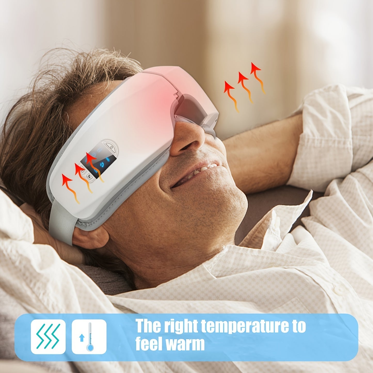 4D Intelligent Eye Massager Pro – Multi-Functional Hot Compress with Soothing Music, Perfect Relaxation Gift for Women, Men, Father’s Day, Mother’s Day