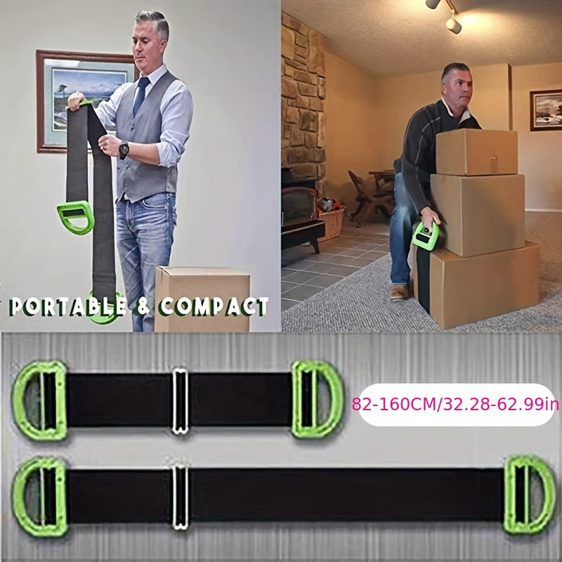 Heavy-Duty Adjustable Lifting Straps – Move Up to 600 lbs Furniture Safely with Enhanced Control – Building Supplies Ladders