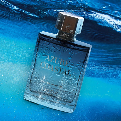 Azure Coastal Men's Cologne 50ml - Long-Lasting Gentlemanly Romance Scent with Fresh Aquatic Notes, 1.7 fl oz