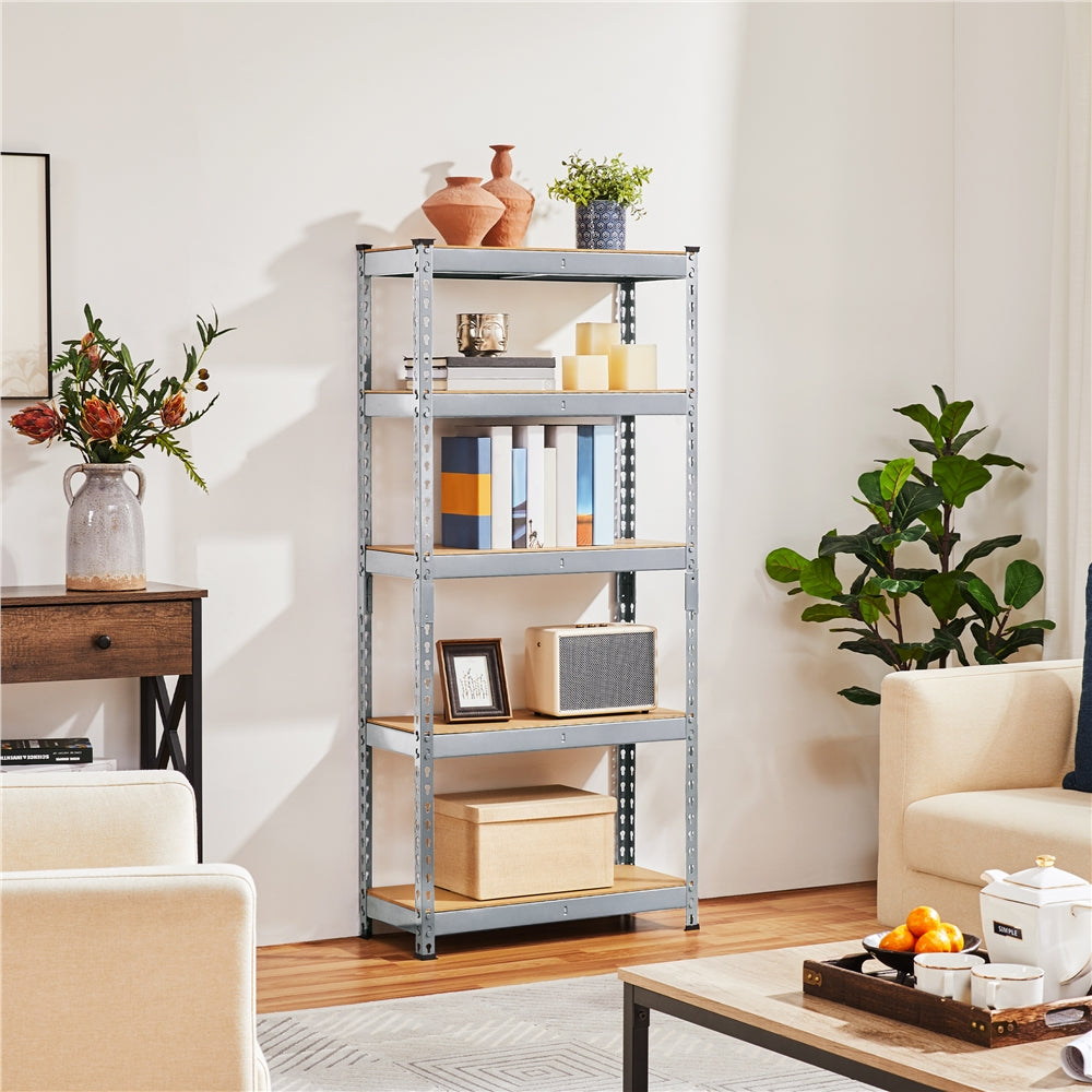 Costoffs 5-Tier Boltless Utility Shelves – 60in Multi-Tier Storage Rack for Warehouse, Store, and Home Organization