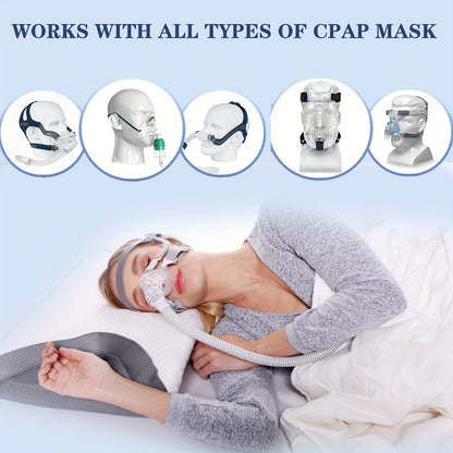 Memory Foam Pillow for Side Sleepers - Cervical Pillow for Relaxation and Sleep Apnea, CPAP Pillow to Reduce Air Leak, Hose Tangle, and Mask Pressure