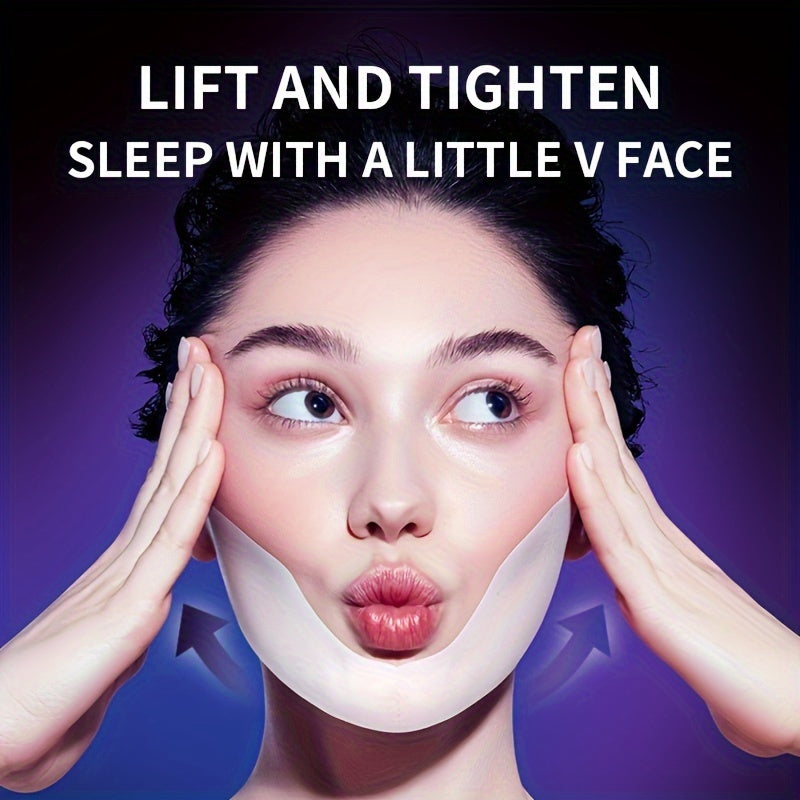 5pcs V-Line Lifting Mask Box - Caffeine Face Mask for Firming, V-Shape Lift, Tightening, and Moisturizing Skin Care for Double Chin