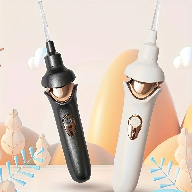 Electric Ear Cleaner with Light – Suction Tool & Ear Digging Spoon – Rechargeable and Luminous