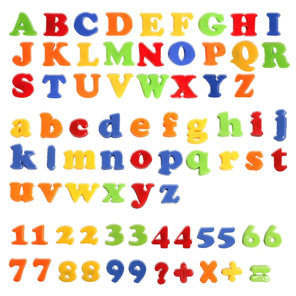 Magnetic Letter and Number Set - Colorful Alphabet Refrigerator Stickers for Educational Preschool Learning, Spelling, and Counting Games - Ideal for Halloween and Christmas Gifts