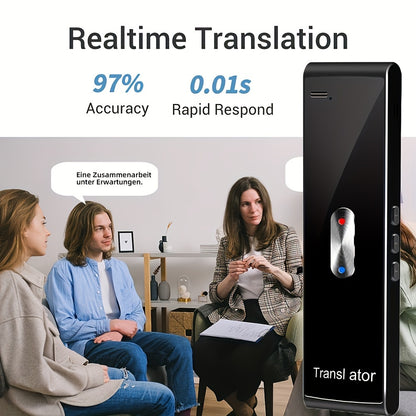 Instant 2-Way Language Translator - 137 Languages | Portable Device for Travel, Business, Learning